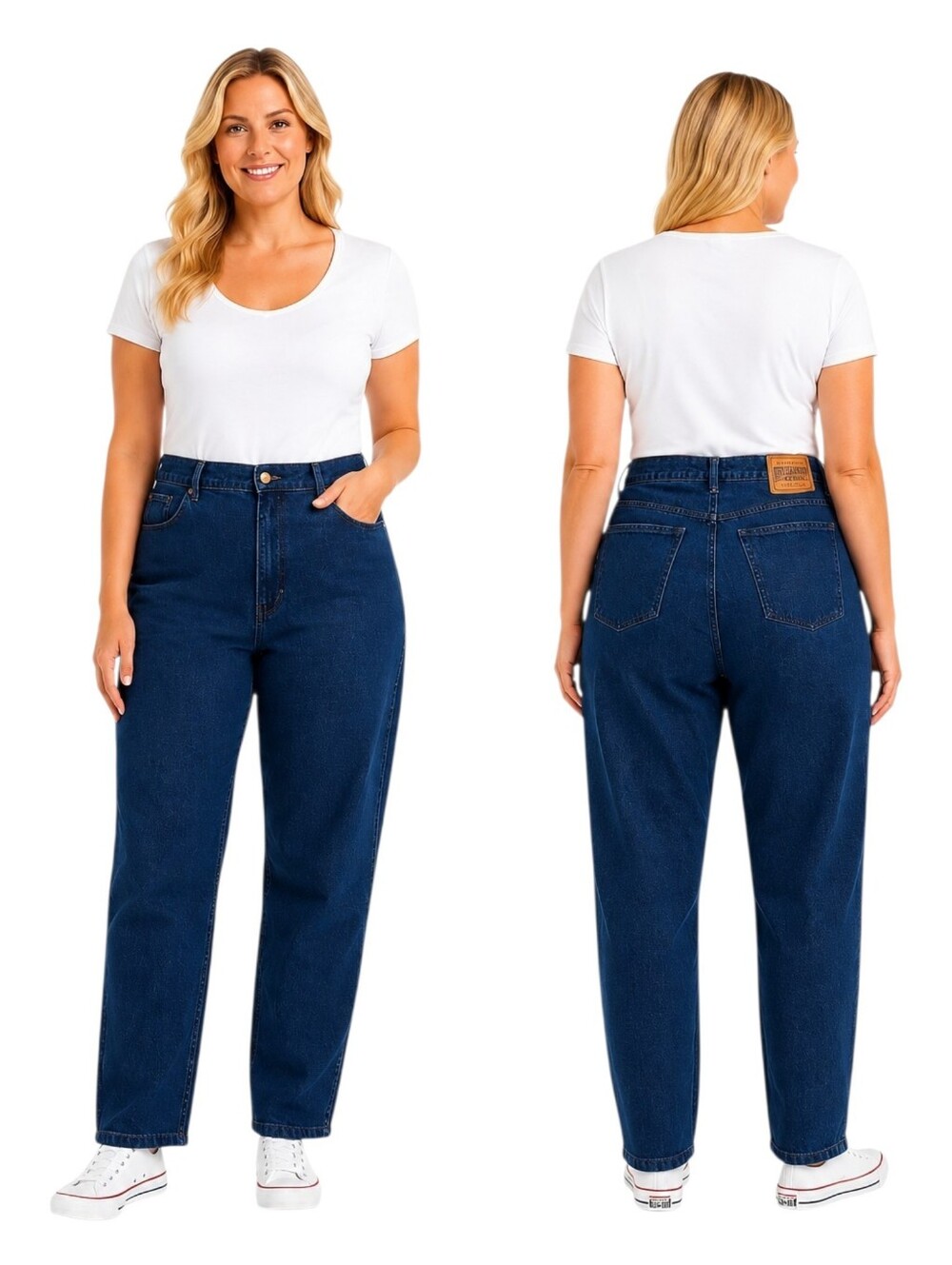 Authentic Brittania Vintage High Rise Tapered Leg Jeans Women's Dark Wash Sz 14
